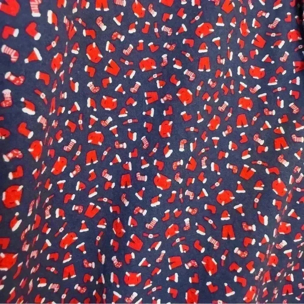 GAP Kids Boy’s XL Blue Holiday Christmas Long Sleeve Button-Up Shirt Casual